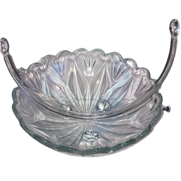 Home Interiors Fruit Bowl w/Plastic Handle Vintage - Picture 5 of 7